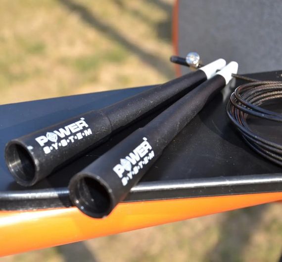 Скакалка швидкісна Power System PS-4033 Crossfit Jump Rope Black 2,8 м (PS-4033_Black) | Зображення 5
