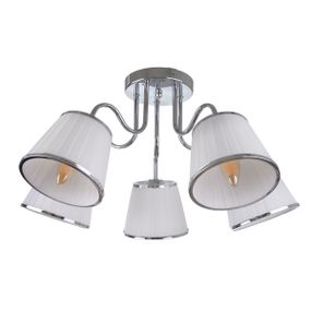 Люстра потолочная с абажуром E14 40W CH (BKL-687C/5)