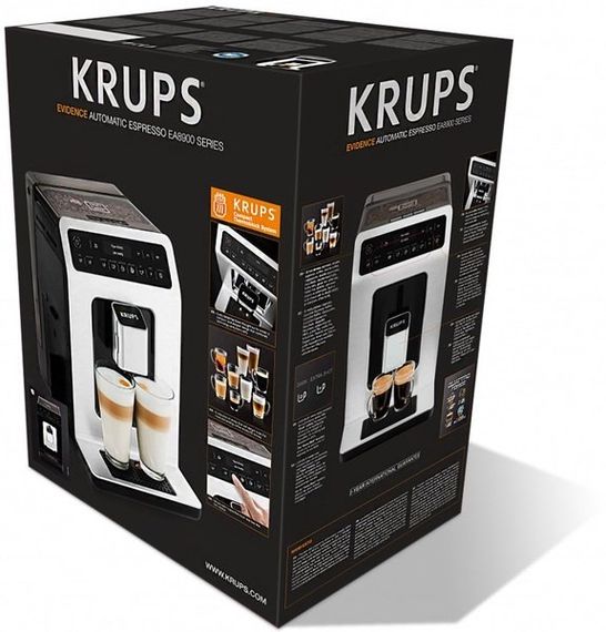 Кавомашина Krups Evidence, 2.3л, зерно, автомат.капуч, дисплей, авторецептів -15, сернор.керування, чорний (EA890810) | Зображення 9