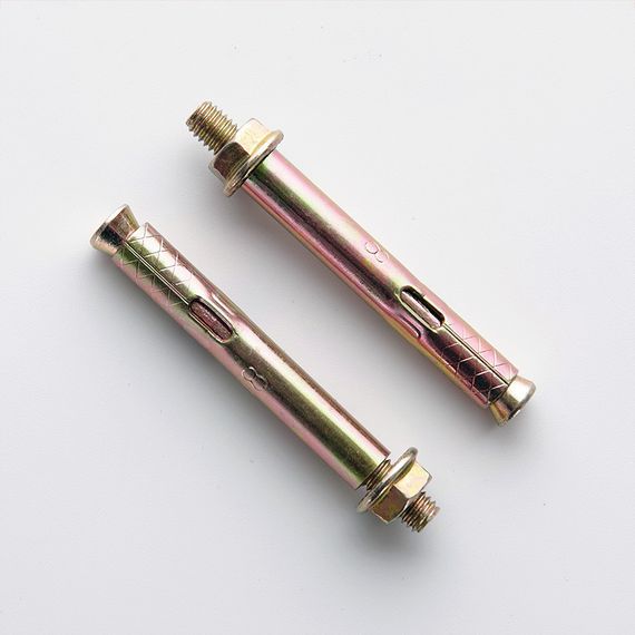 Анкер с кожухом и гайкой М12/16*200 цинк желтый (пач 5шт) APRO | Зображення 1