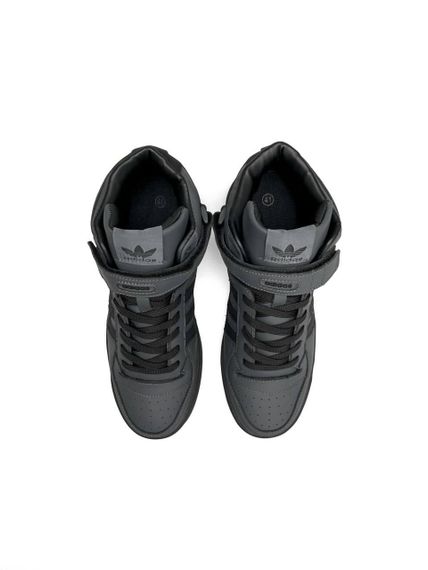 Чоловічі кросівки A-d-i-das Forum 84 High Dark Grey Black весна / літо / осінь | Зображення 1