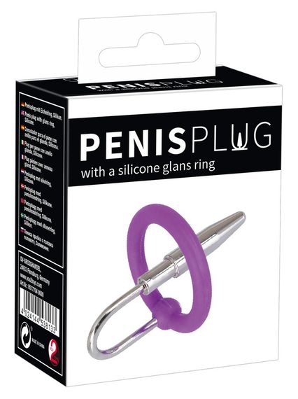 Стимулятор уретри - Penis Plug + Silicone Glans Ring Dilator Sex Aura | Зображення 8