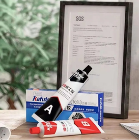 Клей для металла двухкомпонентный 100г - Kafuter metal glue strong - міцний клей для металу