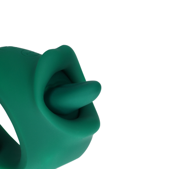 Вібратор з язиком Loveline Smaragd для кунілінгусу та інтимної стимуляції смарагдовий інноваційний дизайн високоякісні матеріали | Зображення 4