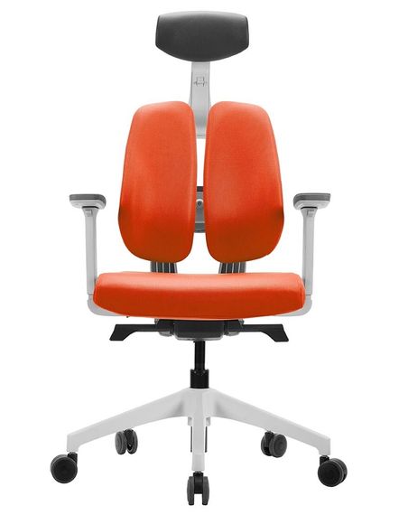 Кресло офисное DUOREST D2 whiteorange ортопедическое | Зображення 1