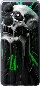 Чехол на Infinix Hot 30i Череп-часы "4100u-3045-17620"