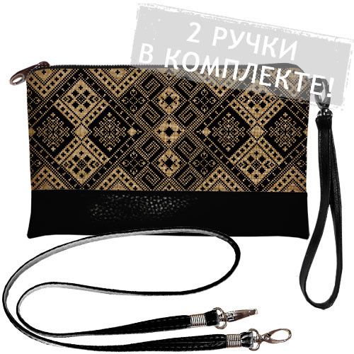 Клатч через плече 25x15 см (KL_GL_15UKR047_BL)