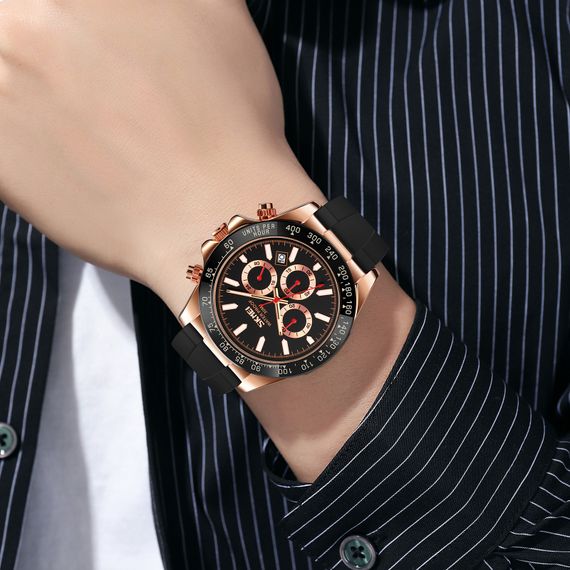 Чоловічий годинник Skmei 9275RGBK Rose Gold-Black | Зображення 2
