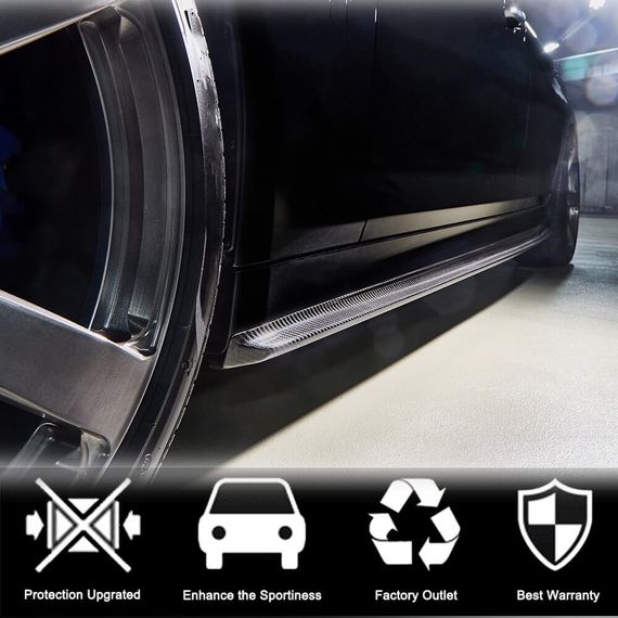 Накладки на пороги V2 (для M-Sport/M5 2017-2020, Карбон) для BMW 5 серия G30/31 | Зображення 2