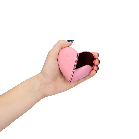 Вібратор-серце, імітує постукування, колір рожевий Loveline (Нідерланди) Sex Aura | Зображення 1