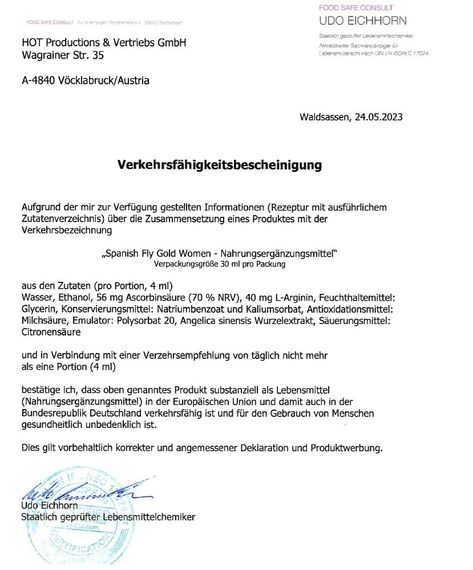 Збуджуючі краплі для жінок ERO Spainish Fly, 30 мл sexstyle | Зображення 2