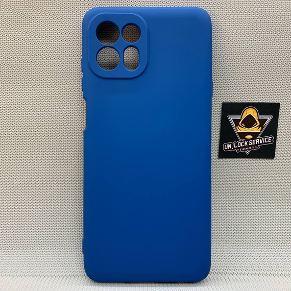Чохол Motorola Edge 20 Lite SoftTouch Silicone Протиударний чохол софт тач Синій