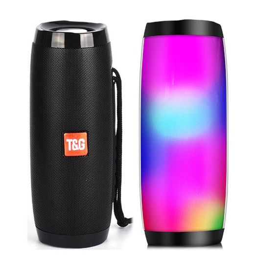 Bluetooth колонка вологостійка TG-157 Pulse з різнокольоровим підсвічуванням ∙ Портативна Bluetooth-колонка T&G TG-157 для дому | Зображення 5