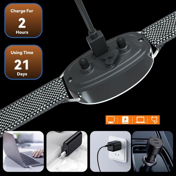 Нашийник від гавкіту для собак, антилай автоматичний від надмірного звуку тварин для середніх і великих порід | Зображення 6