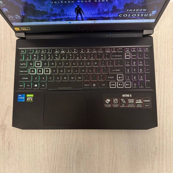 Игровой ноутбук Б-класс Acer Nitro 5 AN515-57 / 15.6" (1920x1080) IPS / Intel Core i5-11400H (6 (12) ядер по 2.7 - 4.5 GHz) / 16 GB DDR4 / 512 GB SSD / nVidia GeForce RTX 3050, 4 GB GDDR6, 128-bit / HDMI / WebCam б/у | Зображення 4
