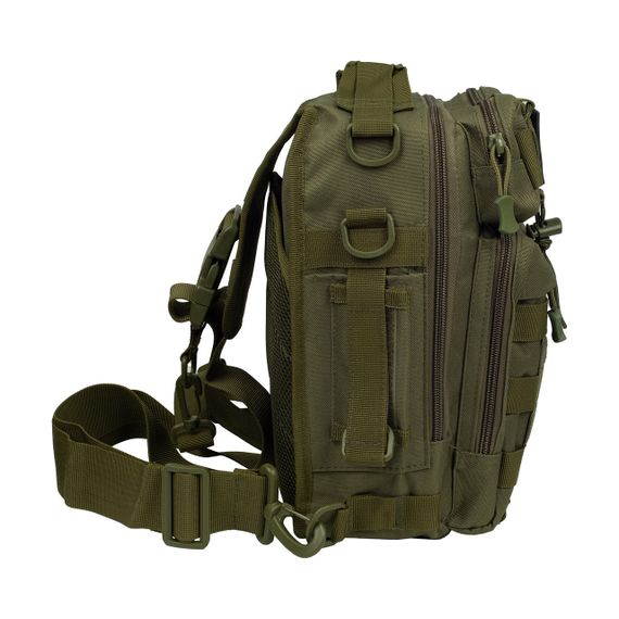 Сумка через плече Tribe Sling Pack 6,5л оливкова, тактична сумка слінг трайб з MOLLE для EDC | Зображення 2