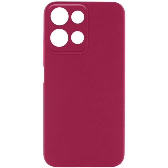 Чохол Silicone Cover Ummi Lakshmi Full Camera (AA) для Motorola Moto G75 5G Бордовий / Marsala