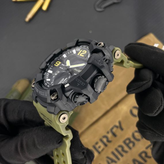 Чоловічий годинник Awarder 004 Тризуб срібло Army Green-Black | Зображення 2