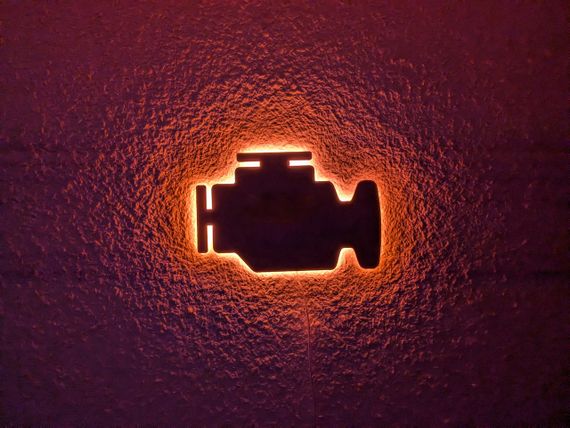 Панно декоративне картина на стіну Check Engine LED 16 кольорів телефон 300х195 acr-p000119 | Зображення 4