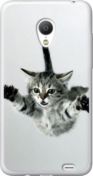 Чехол на Meizu MX3 Летящий котёнок "2322u-310-17620"
