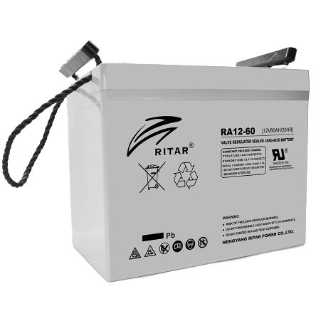 RITAR RA12-60 60A•ч 12В Свинцево-кислотна акумуляторна батарея