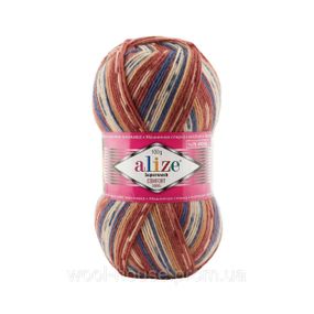 Шкарпеткова пряжа Alize Superwash Comfort Socks, 7841