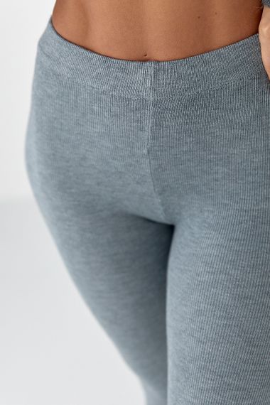Жіночі трикотажні лосини - сірий цвет, ONE SIZE (є розміри) | Зображення 3