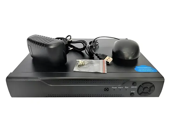 DVR регистратор BNC/V-OUT 4 канальный UKC CAD 1204 AHD 4 cam черный | Зображення 8