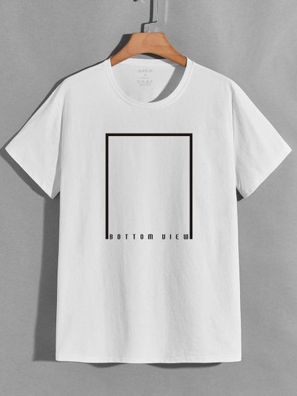 Футболка чоловіча з принтом повсякденна L Білий