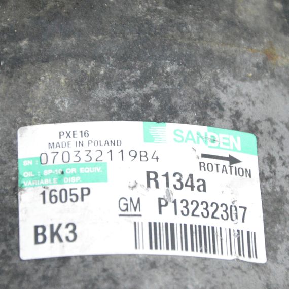 Компресор кондиціонера 2.0 CDTI Opel Insignia 2008-2017 Компресор кондиціонера Опель Інсигнія P13232307 | Зображення 3