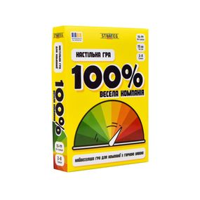 Настольная игра "Веселая компания 100%" 30949, 110 карточек