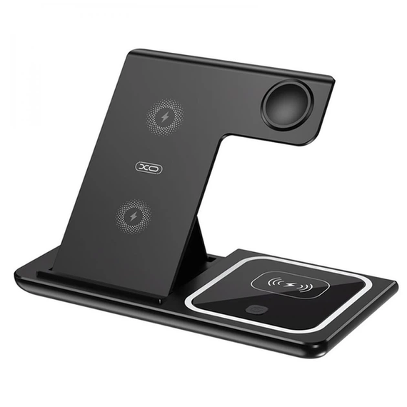 Зарядная станция 3в1 / Беспроводное зарядное устройство 3в1 для смартфона/смарт-часов/наушников | Зображення 1