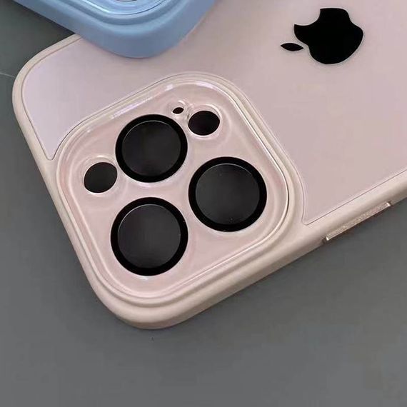 Чехол TPU+Glass Sapphire Midnight для Apple iPhone 12 Pro (6.1") Закаленное стекло, Розовый / Pink Sand | Зображення 1
