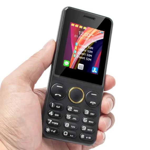 Кнопковий мобільний телефон на 4 сім карти AIEK s-mobile S73 Black | Зображення 8