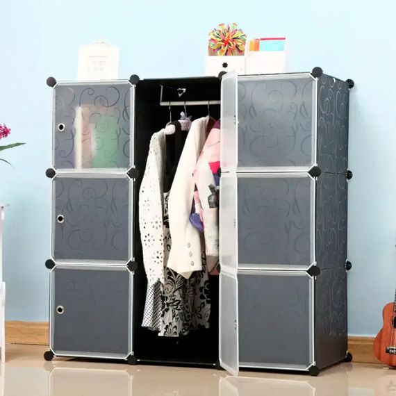 Пластиковый складной шкаф Storage Cube Cabinet MP-39-61, 9 секций