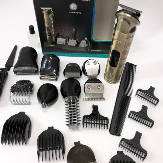 Чоловічий набір VGR V-110 8 в 1, Машинка для стрижки голови, Машинка для стрижки для дому | Зображення 8