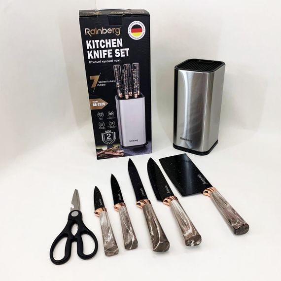 Набор ножей для новой кухни, Кухонный нож универсальный, Набор кухонных ножей премиум WI-80 | Зображення 1