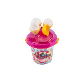 Дитячий набір для гри з піском ТехноК 5743TXK із формочками морозива Рожевий