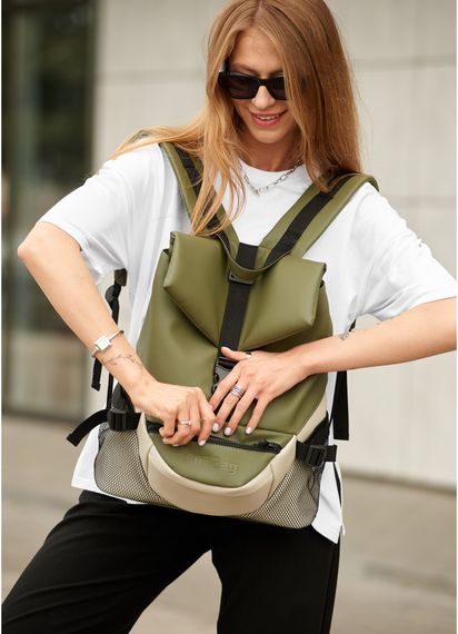 Жіночий рюкзак Sambag RENEDOUBLE хакі 37 x 31 x 14 см (27151119r) | Зображення 5