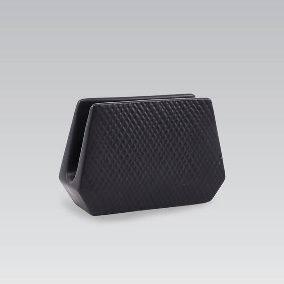Серветниця керамічна Маестро Maestro Black MR-20001-44