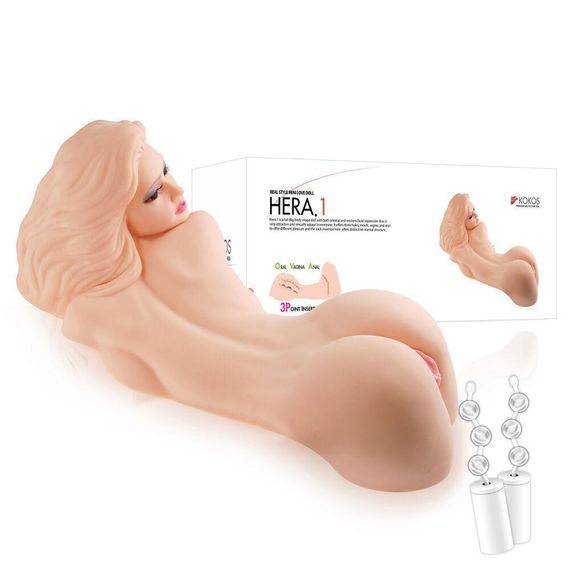 Мастурбатор Kokos Hera 1 2WayPlus з вібрацією й масажем Sex Aura | Зображення 7