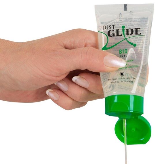 Веганське органічне анальне масло на водній основі - Just Glide Bio Anal, 50 ml Sex Aura | Зображення 2