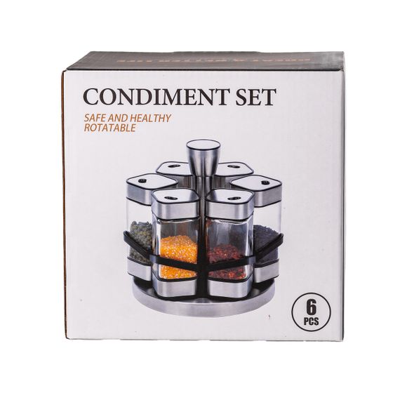 Набор для специй на подставке 6 предметов по 120 мл HP531T1025J | Зображення 3