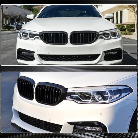 Обведення решітки (2017-2020, Карбон) для BMW 5 серія G30/31 рр | Зображення 3