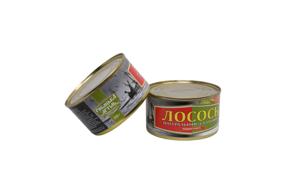 Лосось натуральний «Cалатний» Рибацька Артіль 230 г | Зображення 1