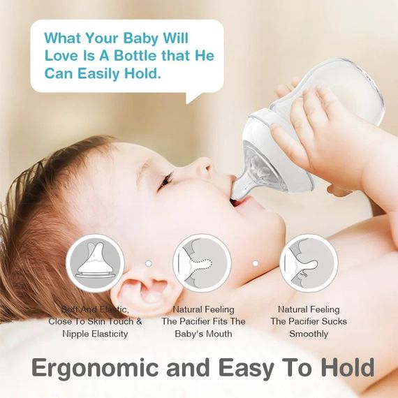 Бутылочка для кормления Dr.Isla Baby Bottle 330мл, 6+ мес, Розовая | Зображення 3