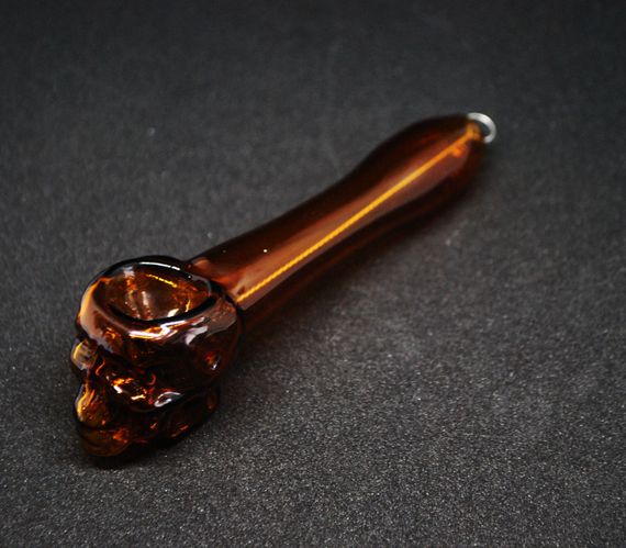Стеклянная трубка Skull Pipe Бутылочный