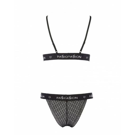 Комплект белья Passion Exclusive GLAMISS SET S/M, black | Зображення 3