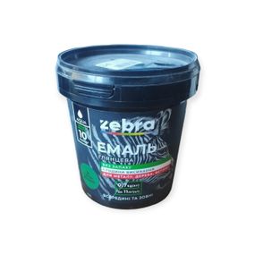 Акрилова емаль Zebra 0.7 кг Світло-зелена (№34) – без запаху, декоративна, матова