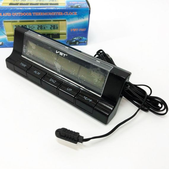 Авточасы с термометром VST-7037 RU-87 | Зображення 3